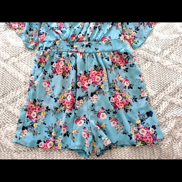 Topshop Floral Romper - M - Picture 4 of 4